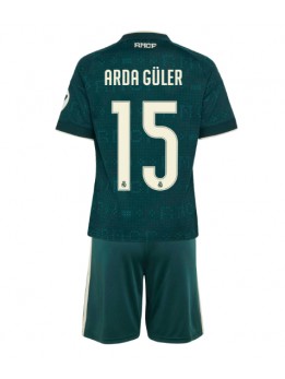 Otroški Nogometna dresi replika Real Madrid Arda Guler #15 Gostujoči 2026-27 Kratek rokav (+ hlače)